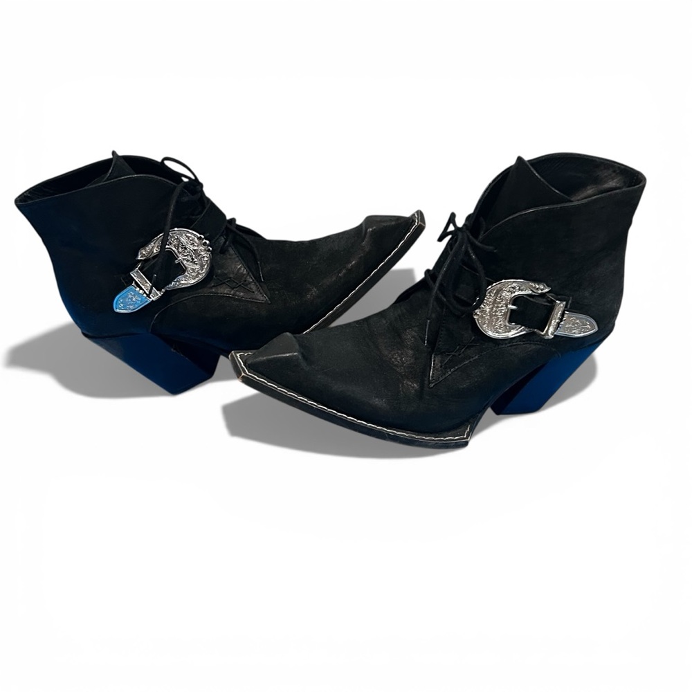 Fluevog Swordfish Fauvist Fries Bump Toe Ankle Boots